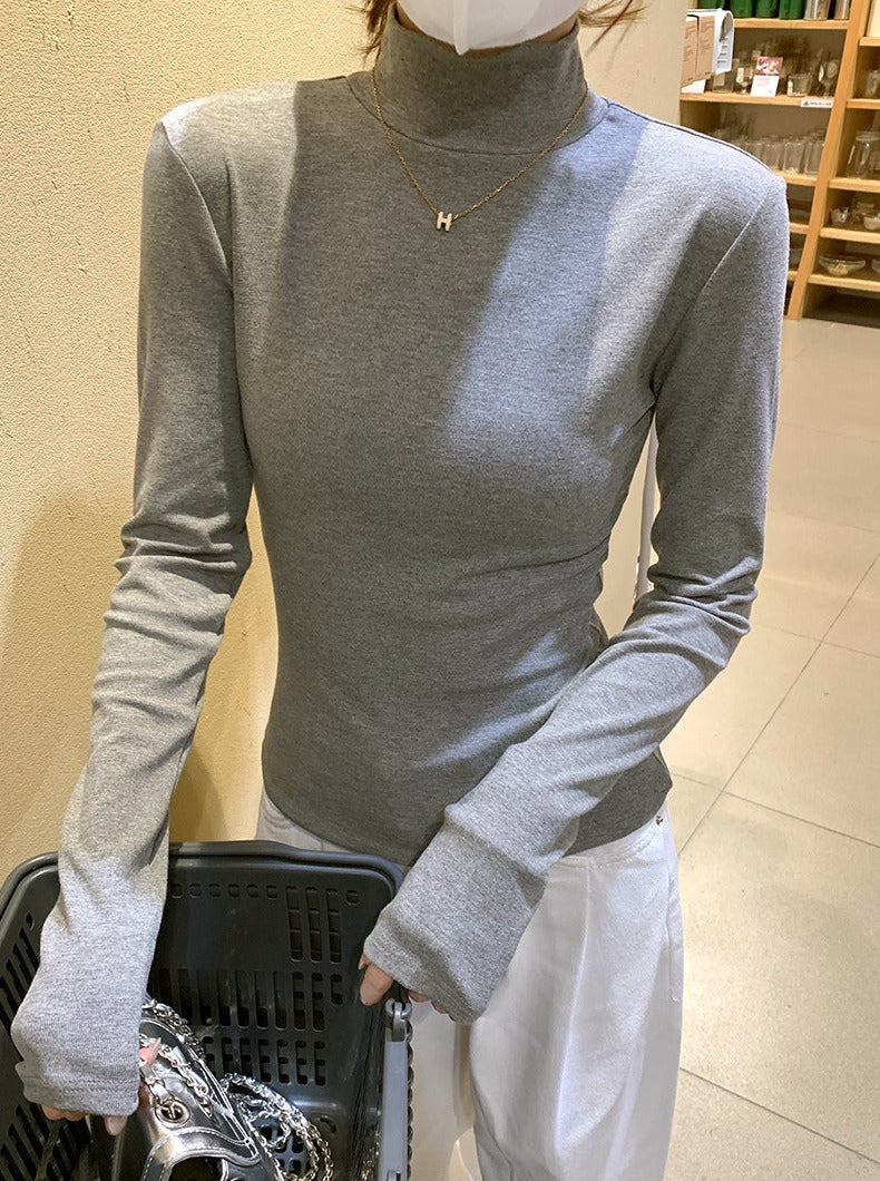 Pull femme avec détail col châle | Haut tricoté à la mode