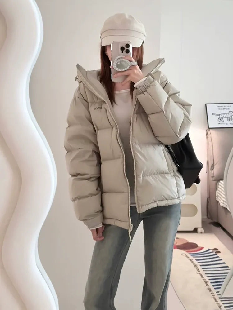 Dames Gewatteerde Winterjas met Capuchon | Warme Pufferjas