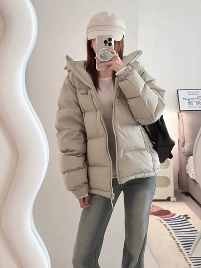 Dames Gewatteerde Winterjas met Capuchon | Warme Pufferjas