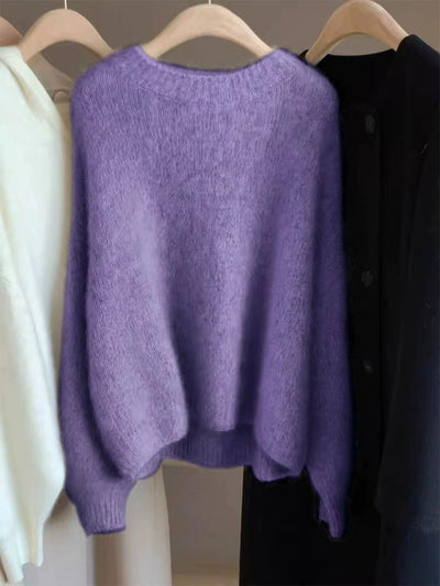 Pull femme avec détail col châle | Haut tricoté à la mode