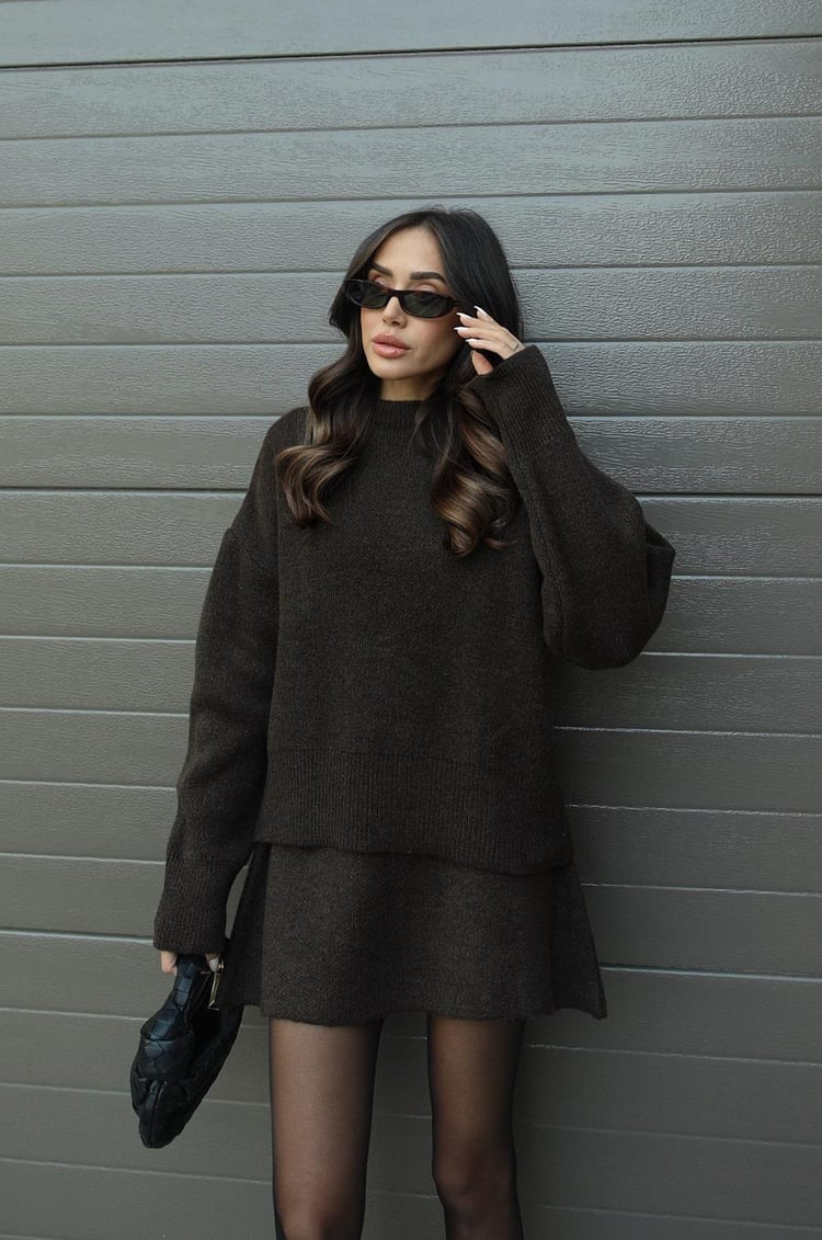 Herfst en Winter Set Trui en Rok