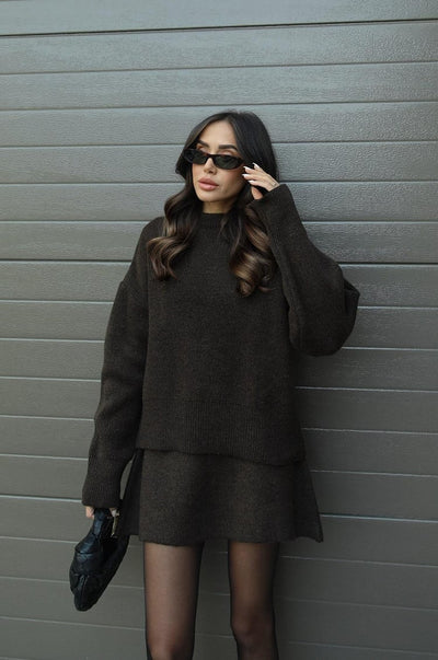 Herfst en Winter Set Trui en Rok