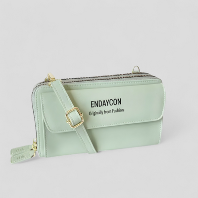 Dames Schoudertas | Compacte Portemonnee Tas met Luxe Afwerking