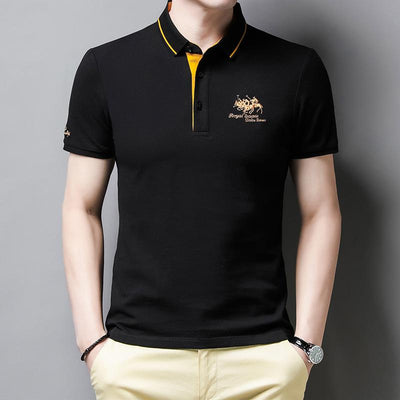 Casual poloshirt met knoopsluiting voor heren