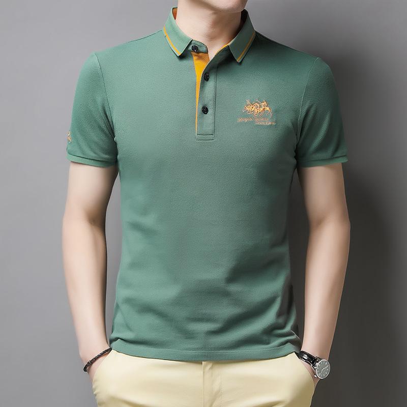 Casual poloshirt met knoopsluiting voor heren
