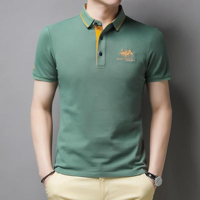 Casual poloshirt met knoopsluiting voor heren