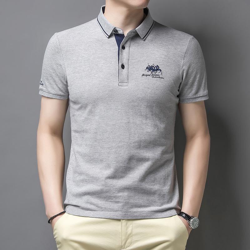 Casual poloshirt met knoopsluiting voor heren