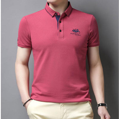 Casual poloshirt met knoopsluiting voor heren