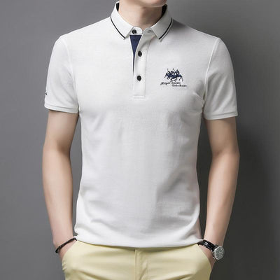 Casual poloshirt met knoopsluiting voor heren