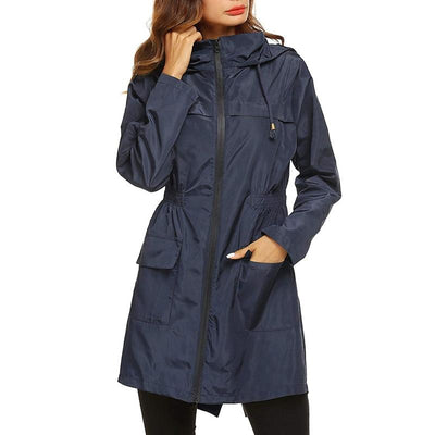 Lichte regenjas met capuchon voor dames