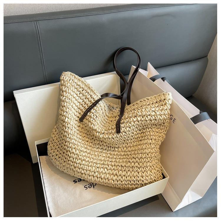 Dames Strandtas | Ruim Gevlochten Ontwerp met Luxe Afwerking