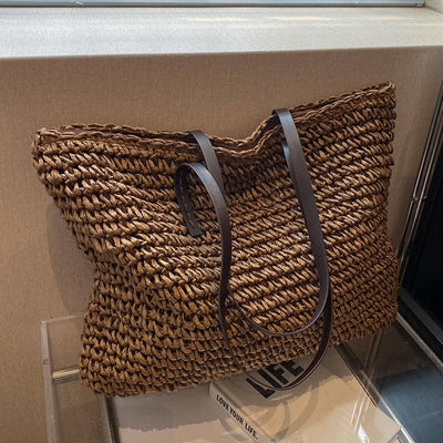 Dames Strandtas | Ruim Gevlochten Ontwerp met Luxe Afwerking