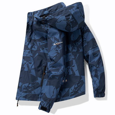 Ski-jas voor heren met capuchon en modern design