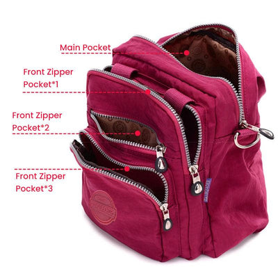 Casual Schoudertas Dames | Multifunctionele Tas met Ritsvakken