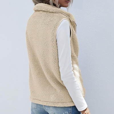 Gezellig vest met ritssluiting voor dames