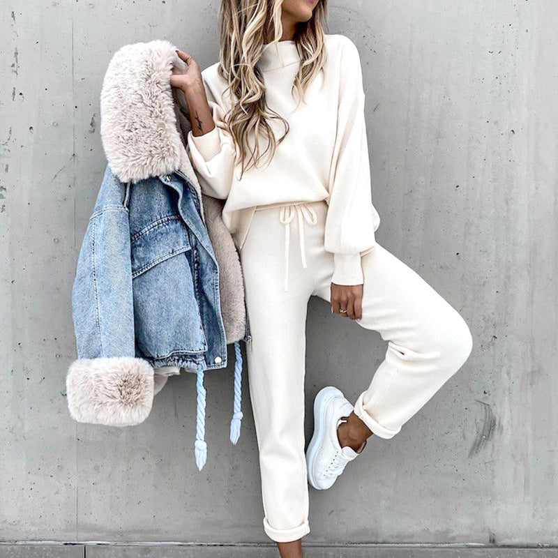 Dames knitted loungewear set