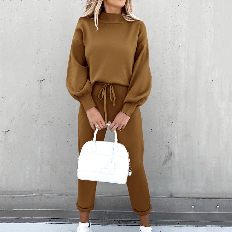 Dames knitted loungewear set