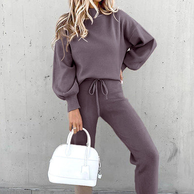 Dames knitted loungewear set